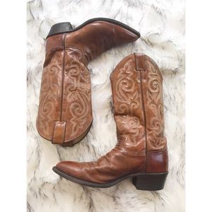Justin Boots Men's Cowboy Boots Size 8.5 D USA